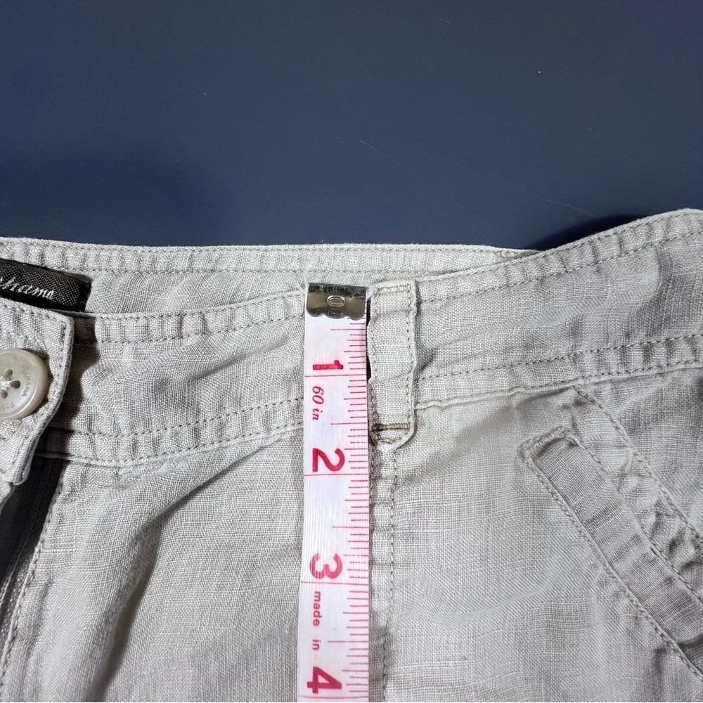 Tommy Bahama 100% Linen Khaki Shorts Size 6 | Leigh Fit Low Rise